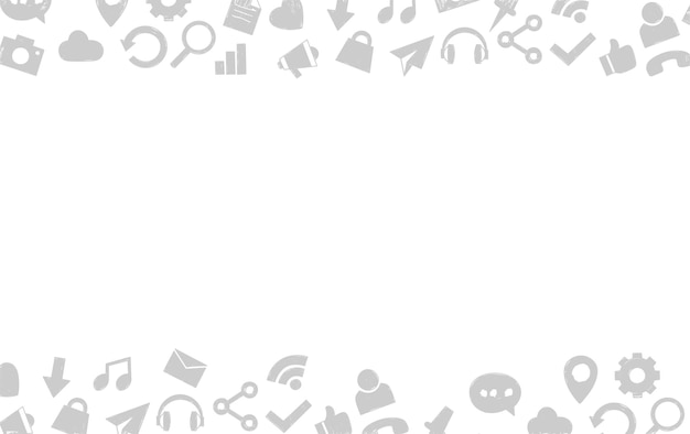 Fondo transparente de redes sociales y sitio web