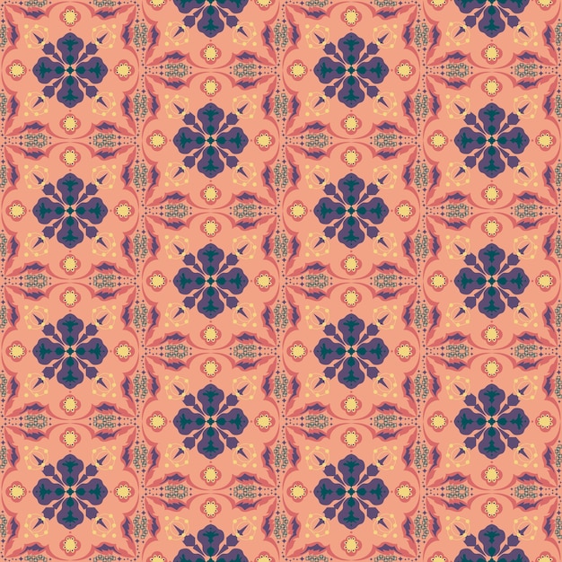 Vector fondo transparente retro jardín naturaleza aborigen floral damasco patrón tradicional arte