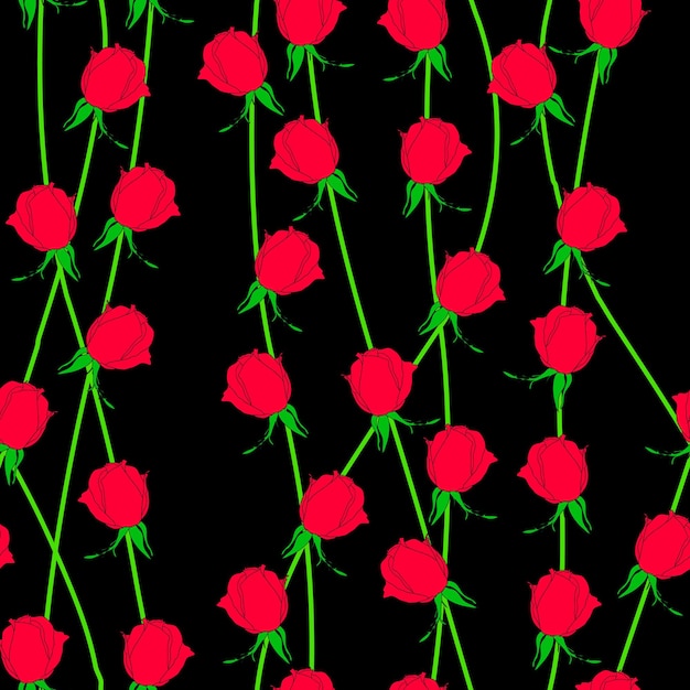 Fondo transparente con rosas de flores