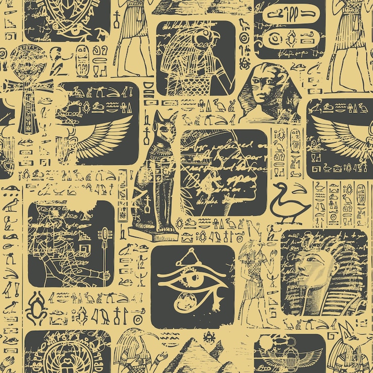 Vector fondo transparente sobre el tema del antiguo egipto