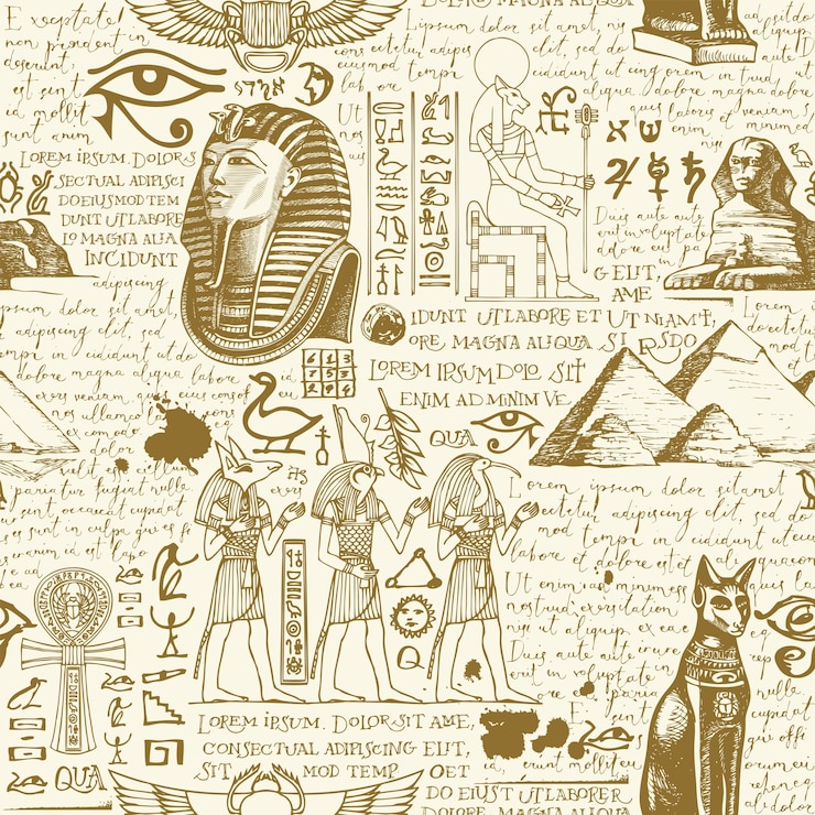Vector fondo transparente sobre el tema del antiguo egipto