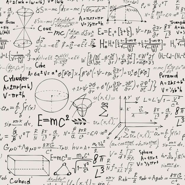 Fondo transparente sobre el tema de las matemáticas