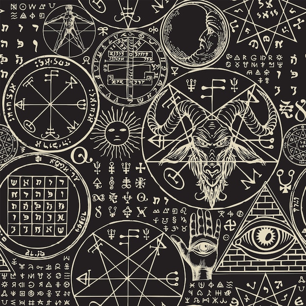 fondo transparente sobre el tema del ocultismo