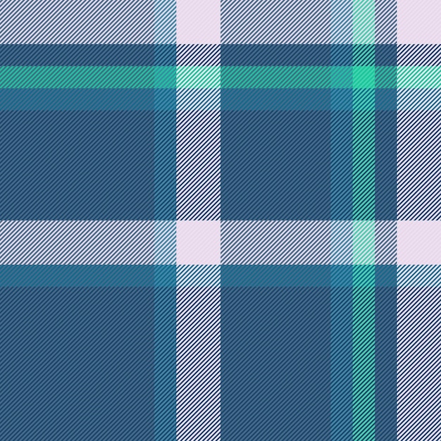 Fondo transparente de tartán de cuadros vectoriales de textura con un patrón textil de cuadros de tela