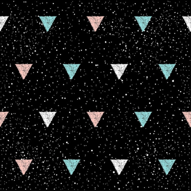 Fondo transparente del triángulo del doodle. patrón de triángulo azul, blanco, rosa infantil abstracto para tarjeta, invitación, papel tapiz, álbum, álbum de recortes, papel de regalo de vacaciones, tela textil, prenda de vestir, camiseta