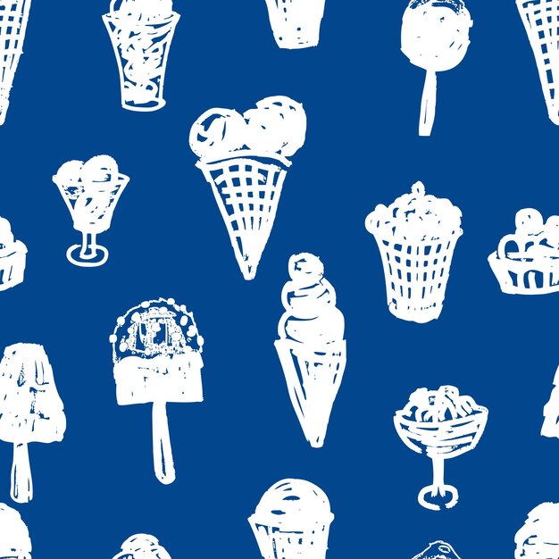 Fondo transparente de varios helados