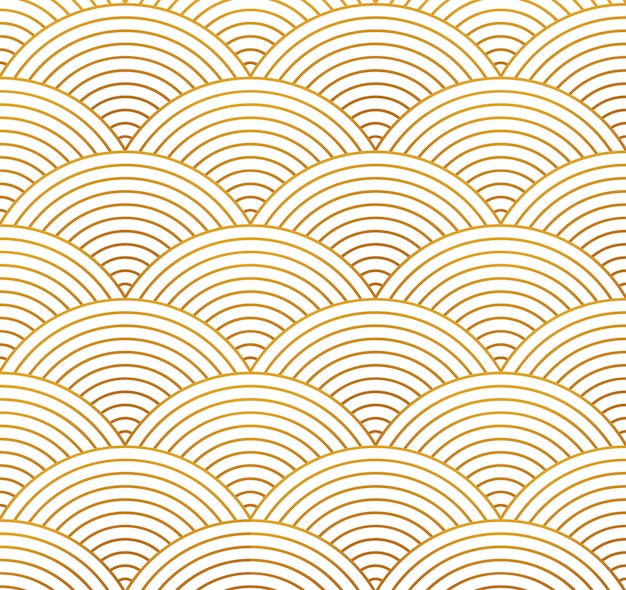 Fondo transparente de vector con adorno chino. Patrón de círculos asiáticos, líneas geométricas beige