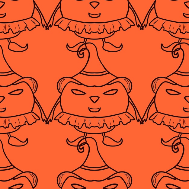 Fondo transparente de vector con calabaza de halloween