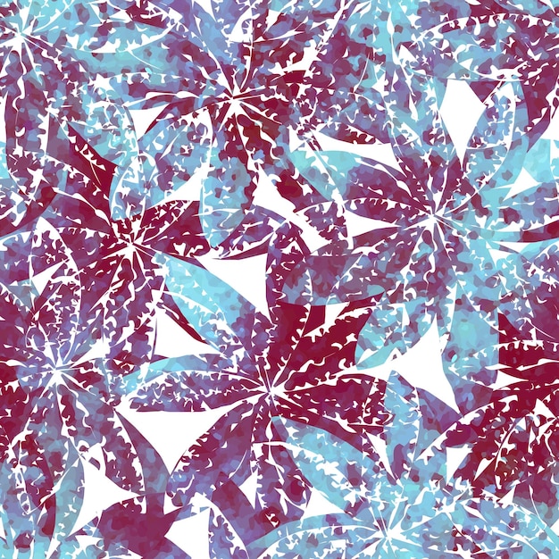 Fondo transparente de vector con colorida ilustración acuarela de flores