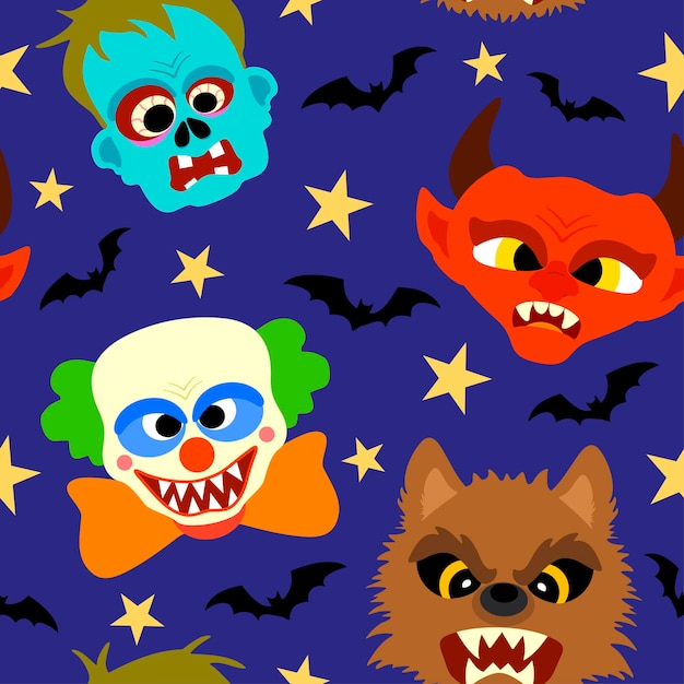 Fondo transparente de vector de halloween