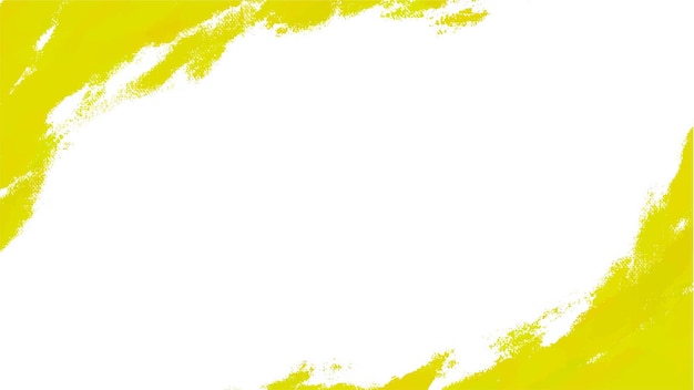 Fondo de trazo de pincel abstracto amarillo