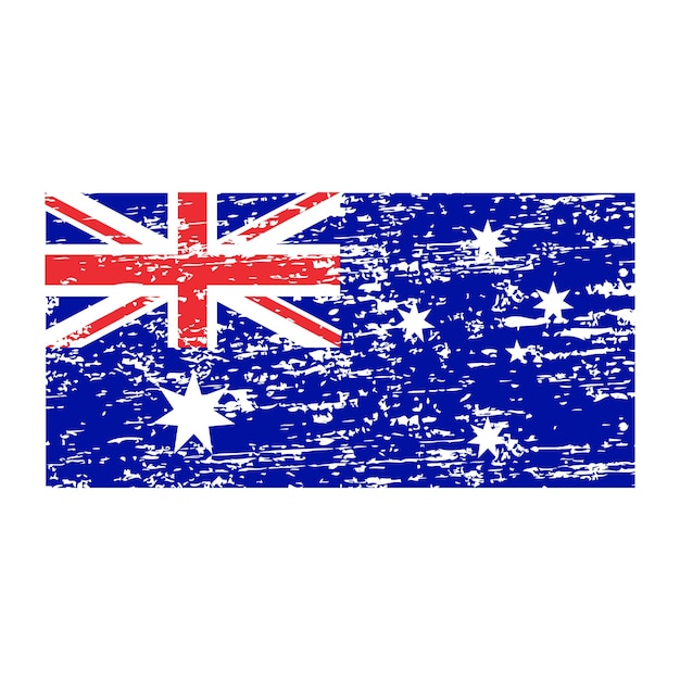 Fondo de trazo de pincel de bandera de Australia