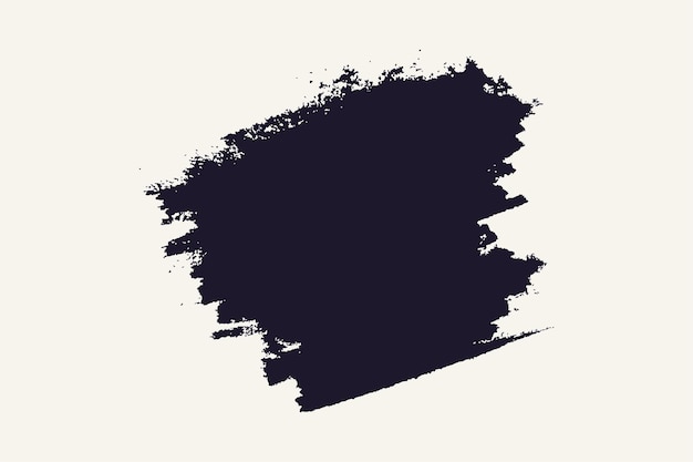 Fondo de trazo de pincel de tinta abstracta de color negro