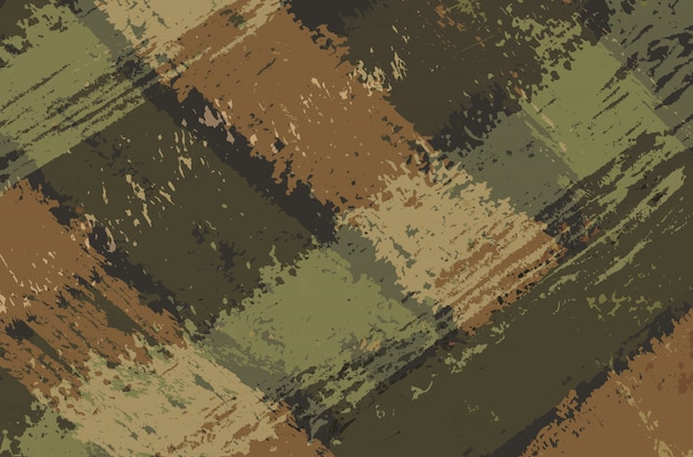 Vector fondo de trazos de pincel militar abstracto