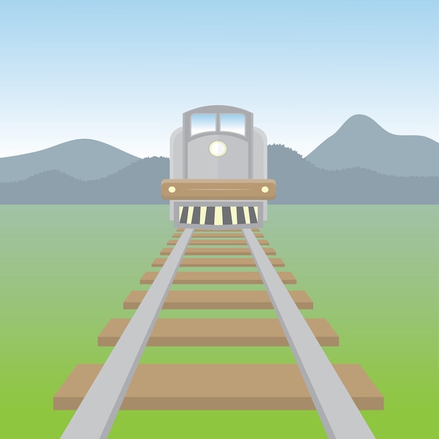 Vector fondo de tren rápido