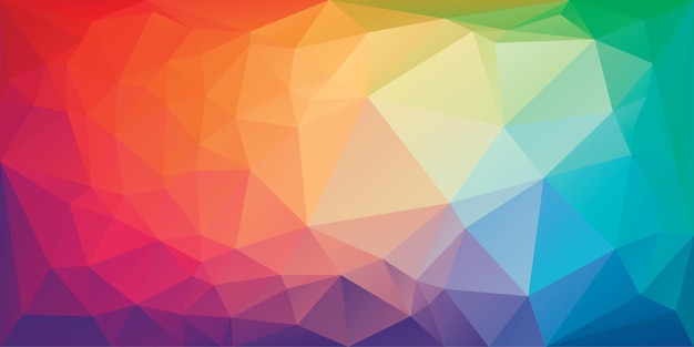 Fondo triangular de colores