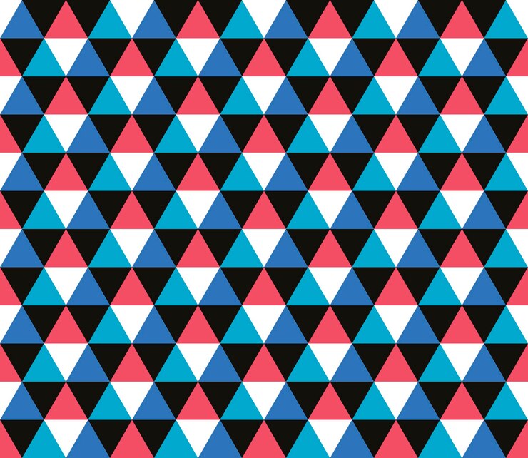Vector fondo triangular. patrón geométrico sin costuras. fondo geométrico triángulo abstracto sin fisuras