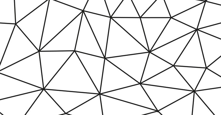 Vector fondo triangular poligonal líneas geométricas pancartas textura abstracta negra formas simples ilustración vectorial para el diseño de tarjetas de presentación de invitación