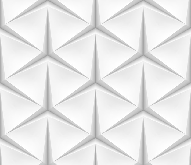 Fondo triangular transparente blanco. Fondo de vector hecho con malla de degradado
