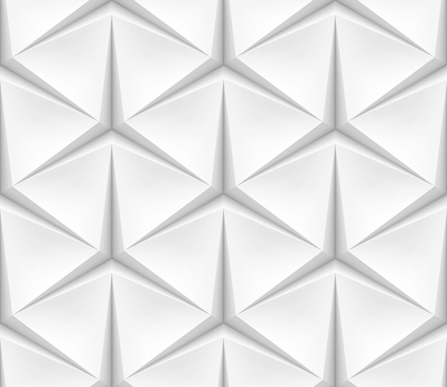 Fondo triangular transparente blanco. Fondo de vector hecho con malla de degradado