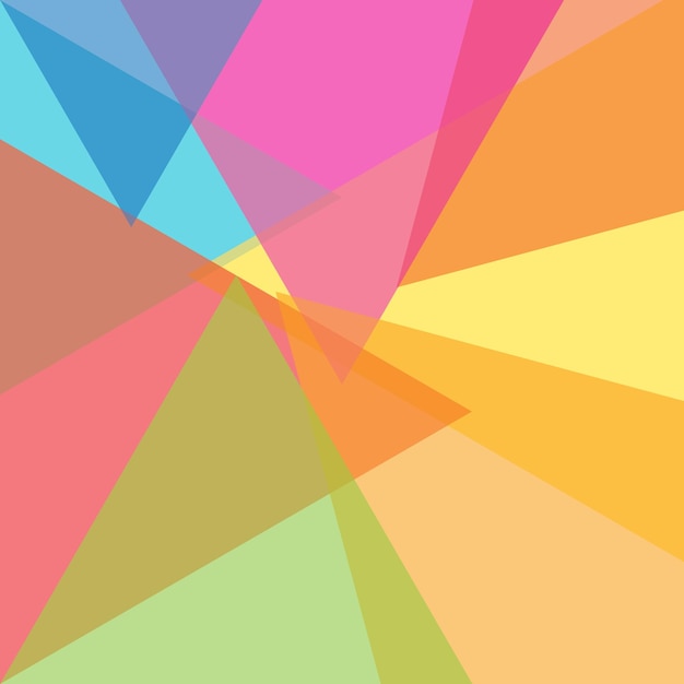 Fondo de triángulo de colores