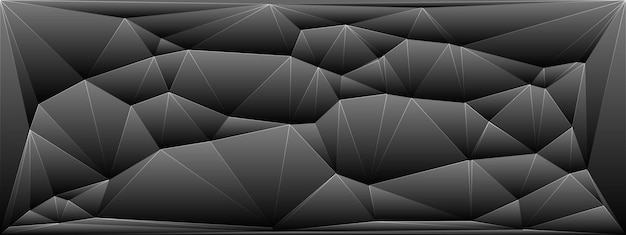 Fondo de triángulo geométrico oscuro abstracto moderno Ilustración vectorial