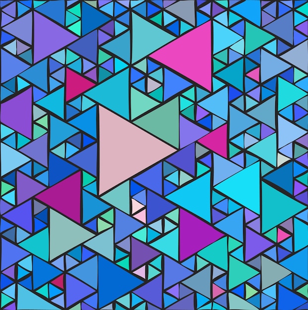 Fondo de triángulos al azar