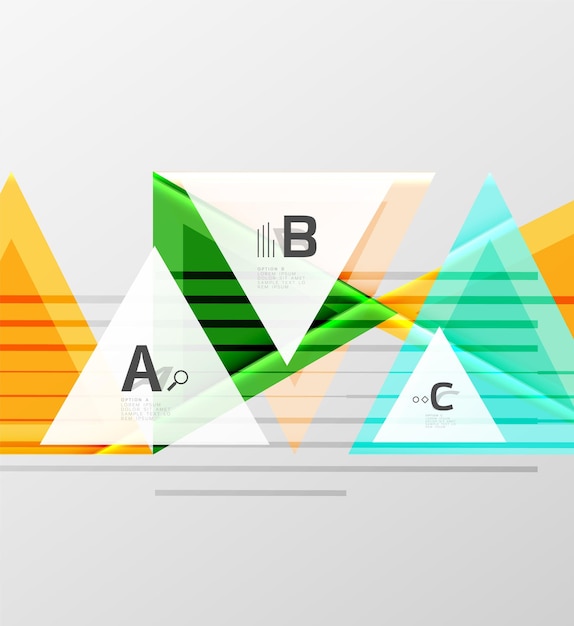 Fondo de triángulos de color fondo abstracto geométrico moderno