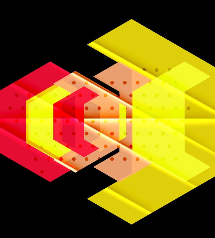 Vector fondo de triángulos de color fondo abstracto geométrico moderno