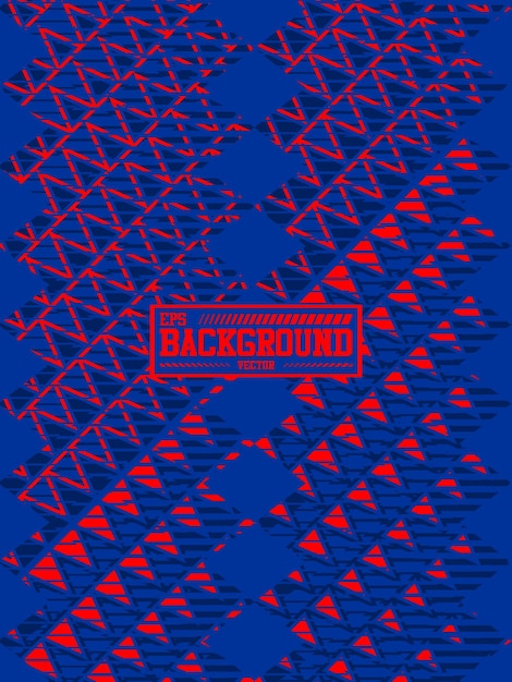 fondo triángulos rojos líneas azules