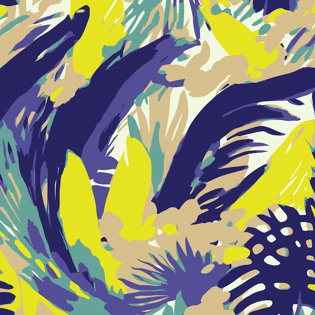 Fondo tropical con estilo vectorial