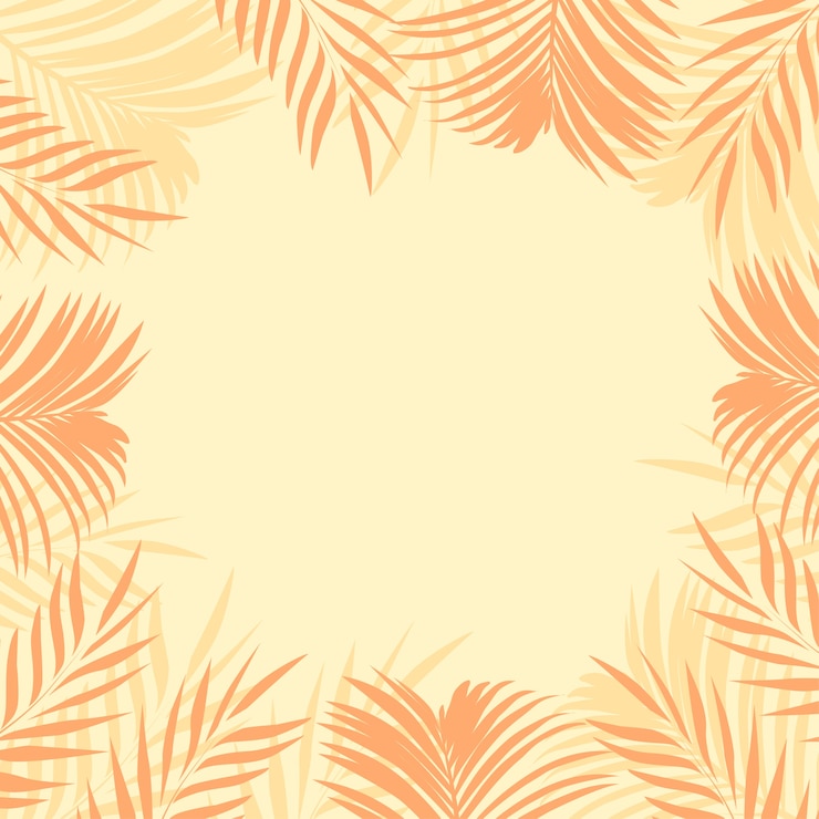 Vector fondo tropical con hojas florales