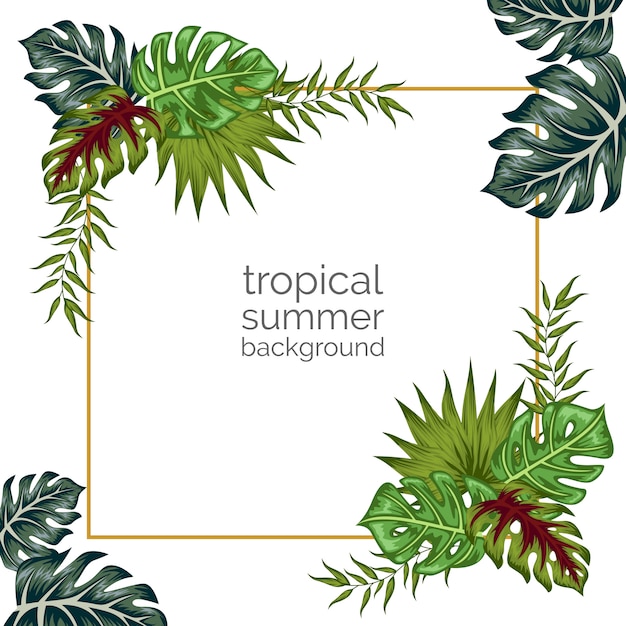 Vector fondo tropical del ornamento floral