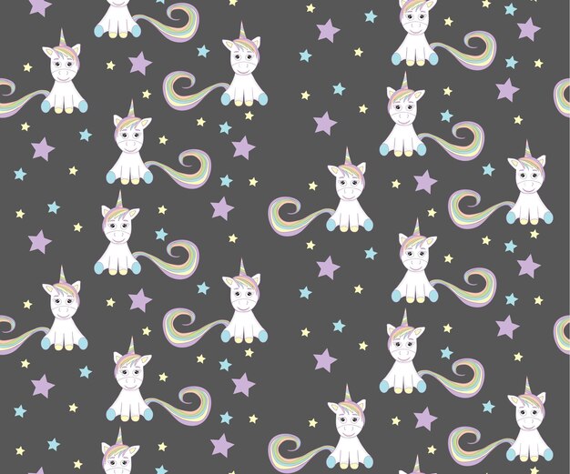 Fondo unicornio gris