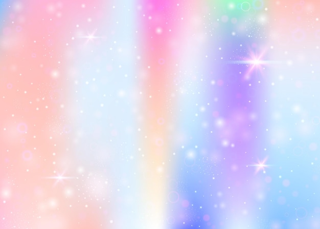Fondo de unicornio con malla de arco iris