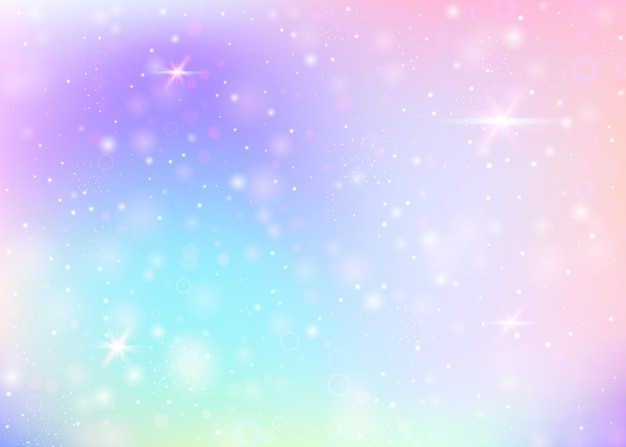 Fondo de unicornio con malla de arco iris