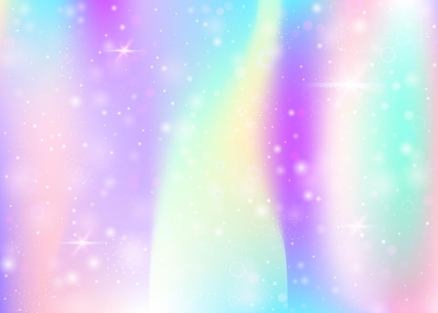 Fondo de unicornio con malla de arco iris