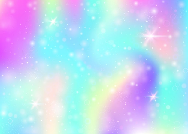 Fondo de unicornio con malla de arco iris