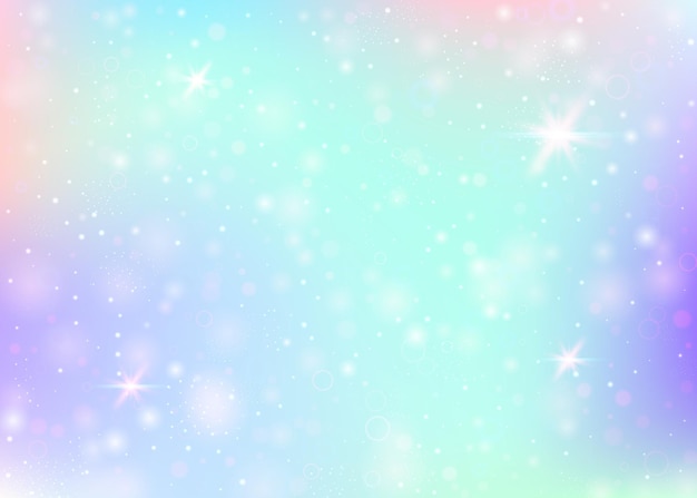 Fondo de unicornio con malla de arco iris