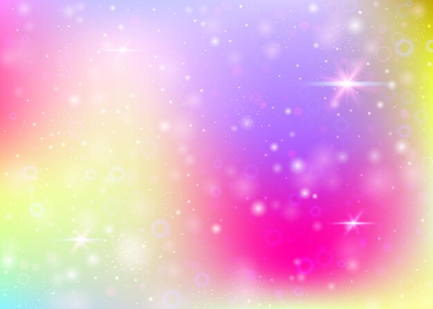 Fondo de unicornio con malla de arco iris