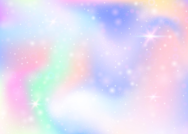 Fondo de unicornio con malla de arco iris