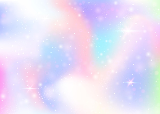 Fondo de unicornio con malla de arco iris