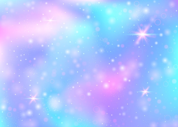Fondo de unicornio con malla de arco iris