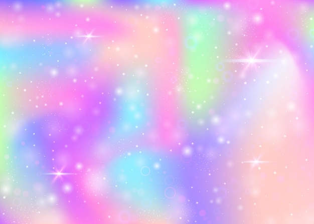 Fondo de unicornio con malla de arco iris