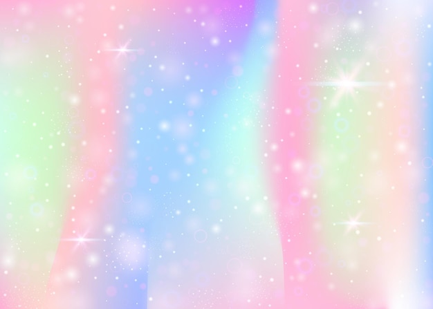 Fondo de unicornio con malla de arco iris