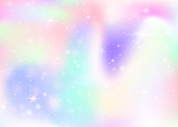 Fondo de unicornio con malla de arco iris
