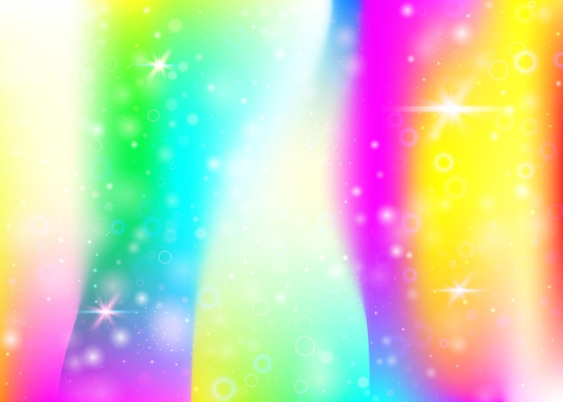 Fondo de unicornio con malla de arco iris