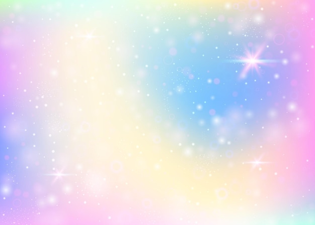 Fondo de unicornio con malla de arco iris