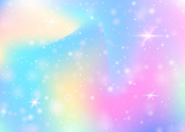 Fondo de unicornio con malla de arco iris