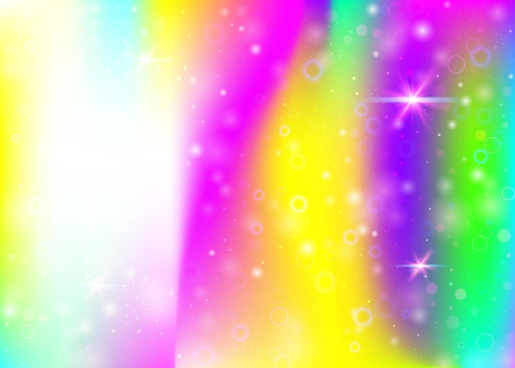 Vector fondo de unicornio con malla de arcoiris